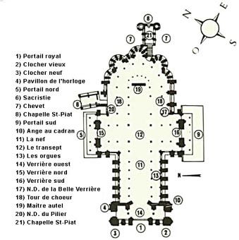 Plan de la cathdrale